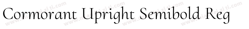 Cormorant Upright Semibold Regular字体转换